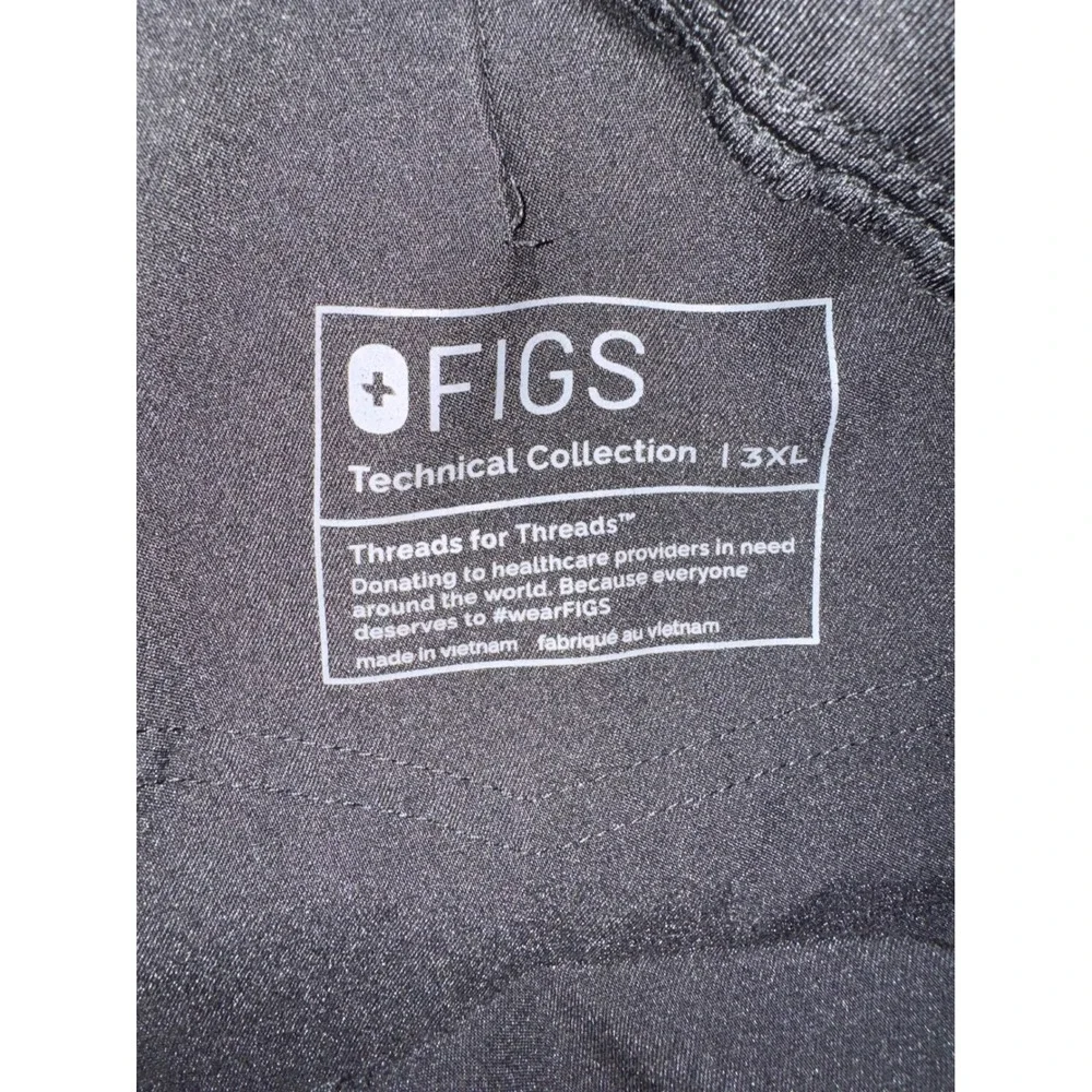 Figs Technical Collection Black Scrubs Jogger Pants Mens 3XL 1SW200001 Cargo